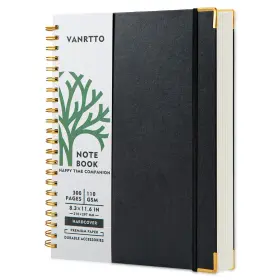 B0cgzz4prd Vanrtto Hardcover Spiral Notebook 8.5x11 College Ruled 110 Gsm Thick 300 Pages