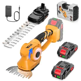 Varai 717382826226 Cordless Hedge Trimmer 2-in-1 Ultra Long Battery Life With Ba