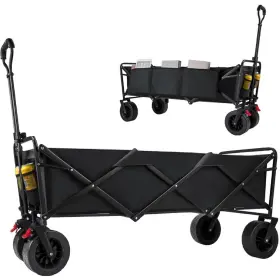 Vkzh080502gl01 Vecukty Collapsible Folding Wagon Utility Garden Cart Black