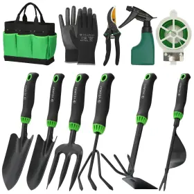 Vl000068 Velway Garden Tools Set -11-piece Heavy Duty Hand Tool Kit With Ergonomic Han