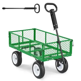 Vevor 197988180388 Garden Cart 900 Lbs Heavy Duty Steel Yard And Utility Wagon With 10-inc