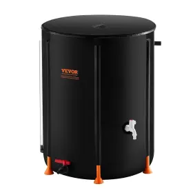 Vevor 197988202769 Collapsible Rain Barrel 53 Gal Catcher With Spigots And Overflow Kit