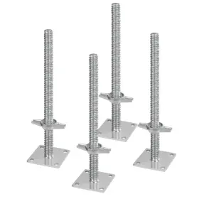 Vevor 197988312284 4-pack Adjustable Leveling Jacks Solid Screw For Baker-style Scaffolding