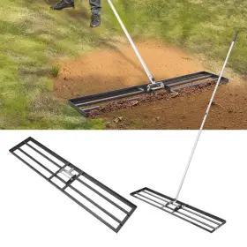 Vevor 197988312543 10x48in Lawn Leveling Rake Heavy Duty 83.9in Adjustable Handle For Yard And Garden
