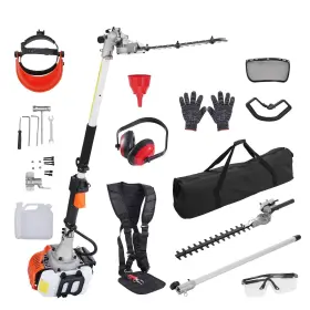 Vevor 197988388609 15.7-inch 26cc 2 Cycle Gas Hedge Trimmer Powered Pole W