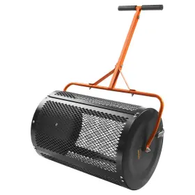 Vevor 197988414490 24 Inch Compost Spreader Peat Moss Roller Lawn Black