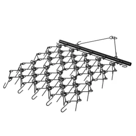 Vevor 197988460138 Drag Harrow 4ftx5.6ft Heavy-duty Chain With 69 Teeth Atv Utv Tracto