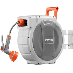 Vevor 197988508847 Retractable Garden Hose Reel 5/8 Inch X 100 Ft Wall Mounted Heavy Duty W