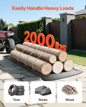 Vevor 197988533245 Yard Drag Sled 110 X 46 In 2000lbs Heavy Duty Utility Hdpe Glider