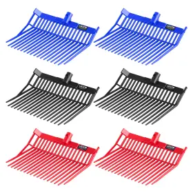 Pf-18 Vevor 197988677963 6pcs Manure Fork Replacement Head 18 Tine Horse Stable Stall Mulch Heads