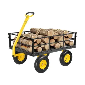Vevor 197988837176 1200 Lbs Steel Garden Cart Heavy Duty Pullable Wagon Yard 2