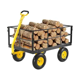 Vevor 197988839354 1400 Lbs Steel Garden Cart Heavy Duty Pullable Wagon Yard 2