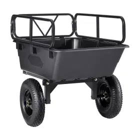 Vevor 197988881421 Garden Utility Trailer 10 Cu. Ft 500lbs Atv Utv Hauling Tow Behind Po