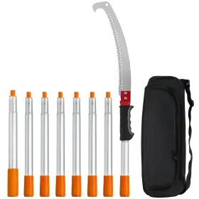 Vevor 840281575596 Manual Extendable Pole Saw 9.8ft Tree Pruner Sharp Blade For Branch Cutting