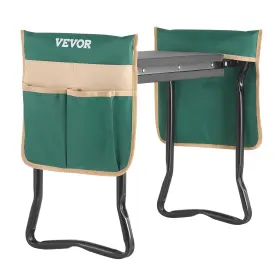 Vevor 840349987873 Garden Kneeler And Seat 330 Lbs 8 Inch Widened Pad With 1 Tool Bag Green