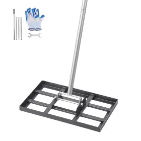 B0dz27z7bw Vevor Lawn Leveling Rake 78 Inch Handle 17x10 Plate Carbon Steel 5 Height Adj