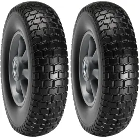 Cjpu0079 Vevor Solid Pu Run-flat Tire Wheel Flat Free Tubeless 10 Inch 2-pack 180 Lbs