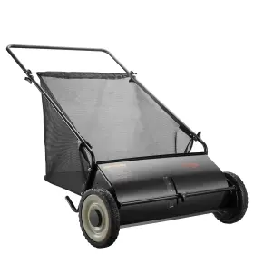 Gt1110 Vevor Push Lawn Sweeper 26 Inch Leaf And Grass Collector With Bag Heavy Duty Yard Tool