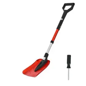 Hzs220-1 Vevor 36-40 In Adjustable 9 Foldable Snow Shovel For Driveway With D-shaped Handle