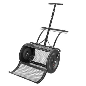 Scgtsbjhsfmt17413v0 Vevor 24in Compost Spreader Peat Moss Roller Push/tow Adjustable Steel
