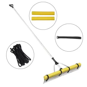 Zclqplhj36inn5crmv0 Vevor 102.36 Inch Landscape Rake 36 Head Aluminum Rak With Adjustable