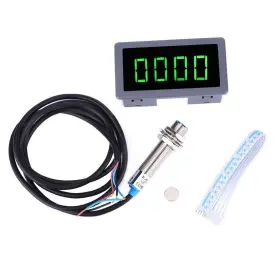 Viagasafamido 739879664203 Digital Led Tachometer Rpm Speed Meter With Inductive Proximity Switch Sensor