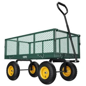Vibemo 975123035779 Steel Garden Cart 2-in-1 900 Lbs Heavy Duty Utility Wagon With Removable Me