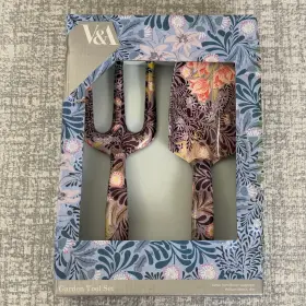 1877 Victoria & Albert Museum 060121259591 V&a Garden Tool Set 2 Pc Pink Purple Floral Bower William Morris New