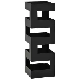 Vidaxl 718475613039 Umbrella Stand Black Powder-coated Steel Modern