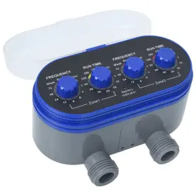 Vidaxl 720286104361 Double Outlet Water Timer With Ball Valves