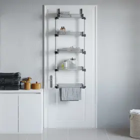 X53.1 Vidaxl 720845885595 Door Organizer With 5 Shelves 20.5 Inch X7.9 Aluminum