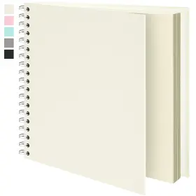 B0ddtmfpbs Vienrose 12x12 Scrapbook Album Blank Thick Kraft Paper Diy Memory Book