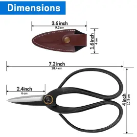 Viseman 619317112407 Japanese Bonsai Pruning Scissorskintakashi Gardening Shears For Trimming #2