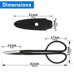 Viseman 767311479986 Japanese Bonsai Shears-long Handle Gardening Scissors For Trimming Bo #2
