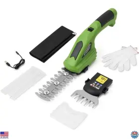 Jr1857 Visit The Curecure Store 7.2v Cordless Hedge Trimmer 2-in-1 Electric Shrub And Grass Trimmers