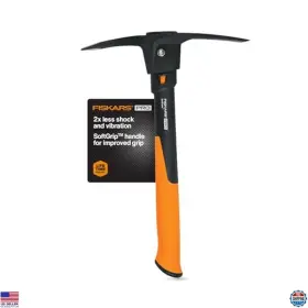 751220-1001 Visit The Fiskars Store Shock-absorbing Pickaxe Mattock Dual-head Tool For Roots And Rocks 1.5 Lb