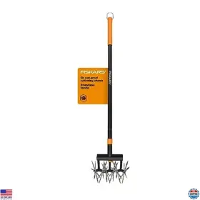 98966935 Visit The Fiskars Store Extendable Tiller Cultivator 40 Inch -60 For Garden Lawn Soil Reseeding Tool