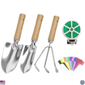 Lmus-grdntl3pc-ttc Visit The Lemotech Store 3pc Stainless Steel Heavy Duty Garden Tool Set - Trowel Transplanter