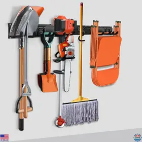 Rsk-2 Visit The Smartology Store Heavy-duty Garden Tool Storage Rack With 6 Multi-purpose Hooks For Outdoor Gear