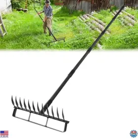 12ccc-msh-5j Visit The Twinkletool Store Dqk 2-in-1 Garden Hoe With Adjustable Handle Heavy Duty Weeding Tool 12 Tines