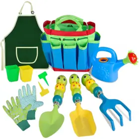 Vivianan 653334757470 Kids Gardening Tools Set 12 Pcs Colorful Metal Garden For Children Inc