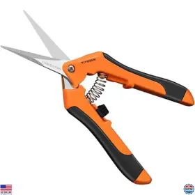 B085ngvt5h Vivosun 12-pack 6.5 Inch Gardening Scissors Pruning Shears Stainless Steel Blades Orange