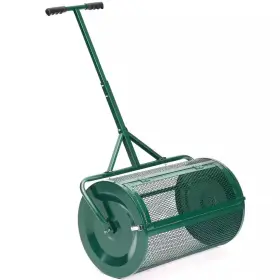 Viwat 313113717735 24 Inch Compost Peat Moss Spreader T Shaped Handheld Heavy-duty Metal Mesh Spre