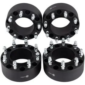 Cg804-754 Vlauto Black Forged 8x180 Hubcetric Wheel Spacers 3 Inch With 14x1.5 Inch-pack Of 4