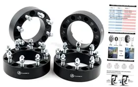 Cg806-504 Vlauto Black Forged 8x180 To 8x170 Wheel Adapters 2 Inch With 14x1.5 Inch-pack Of 4