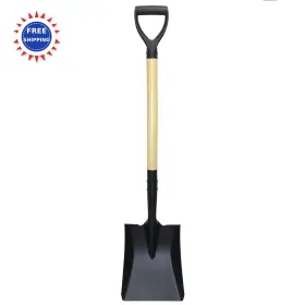 Vnimti 766484397509 Garden Shovel Square D Handle 41 Inch Long Transfer Snow Digging Shovels Overall