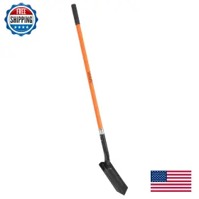 B0bg26smzw Vnimti 4-inch Trench Shovel Fiberglass Handle V-blade For Digging Trenches