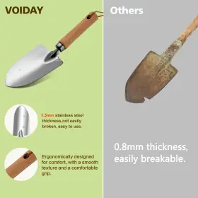 Voiday 644097389763 Gardening Tools Of 9 Pieces Stainless Steel Heavy-duty Hand #2