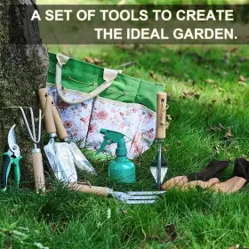 Voiday 644097389763 Gardening Tools Of 9 Pieces Stainless Steel Heavy-duty Hand #3