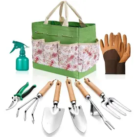 Voiday 644097389763 Gardening Tools Of 9 Pieces Stainless Steel Heavy-duty Hand